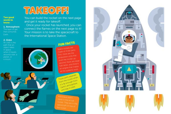 Pop Out Space Travel: Read, Build, and Play on a Trip to Space. An Interactive Board Book About Outer Space