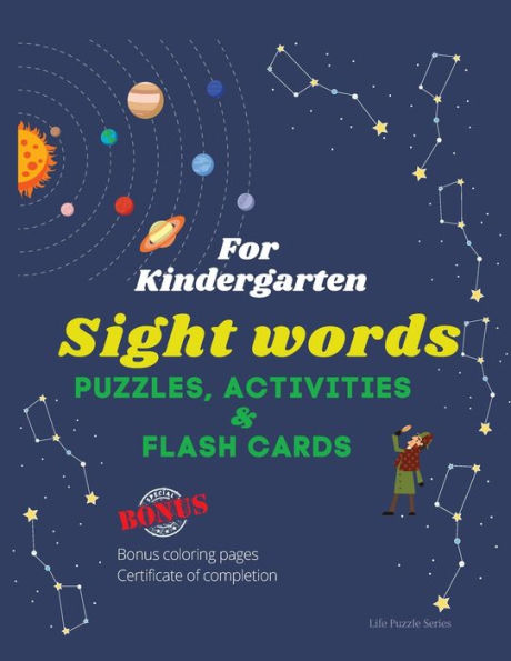 Sight Words Puzzles, Activities & Flashcards: For Kindergarten