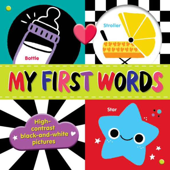 My First Words: High-contrast black-and-white pictures