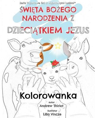 Święta Bożego Narodzenia z Dzieciątkiem Jezus: Kolorowanka