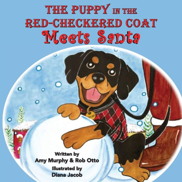 The Puppy in the Red-Checkered Coat: Meets Santa