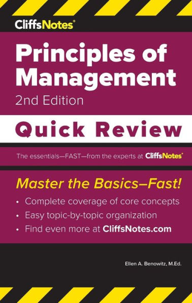 CliffsNotes Principles of Management: Quick Review