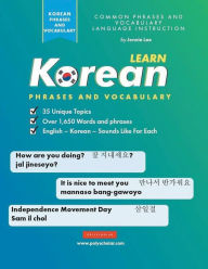 Title: Learn Korean Phrases and Vocabulary, Author: Jennie Lee