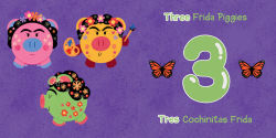 Alternative view 3 of Counting Piggies, Cochinitos Contando: A First Bilingual Numbers Book