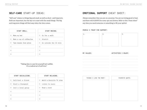 No Worries: A Guided Journal to Help You Calm Anxiety, Relieve Stress, and Practice Positive Thinking Each Day