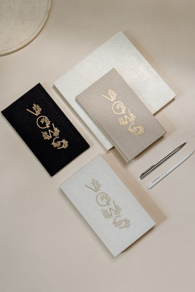 Our Wedding Vows: A Set of Heirloom-Quality Vow Books with Foil Accents and Hand-Drawn Illustrations