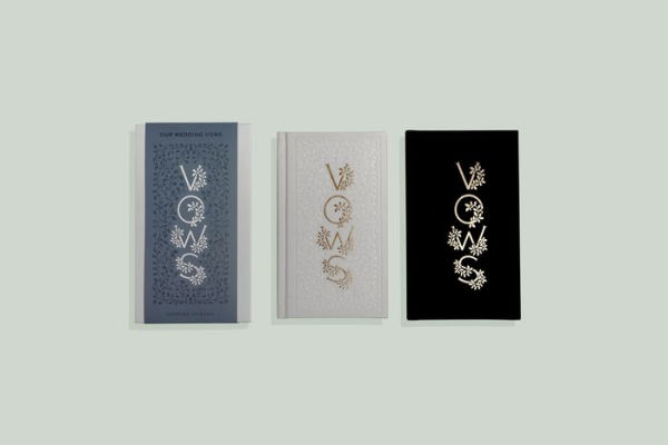 Our Wedding Vows: A Set of Heirloom-Quality Vow Books with Foil Accents and Hand-Drawn Illustrations