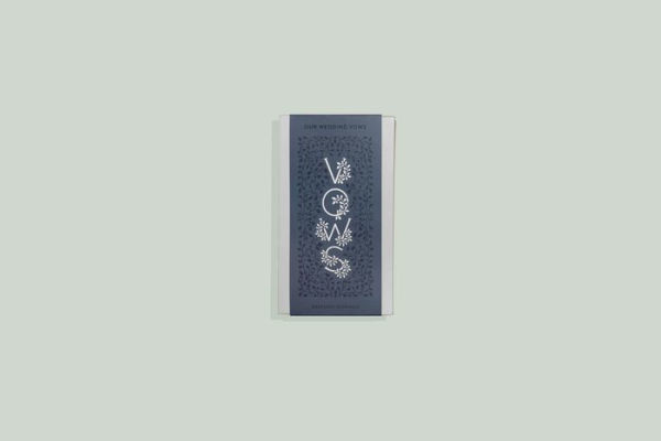 Our Wedding Vows: A Set of Heirloom-Quality Vow Books with Foil Accents and Hand-Drawn Illustrations