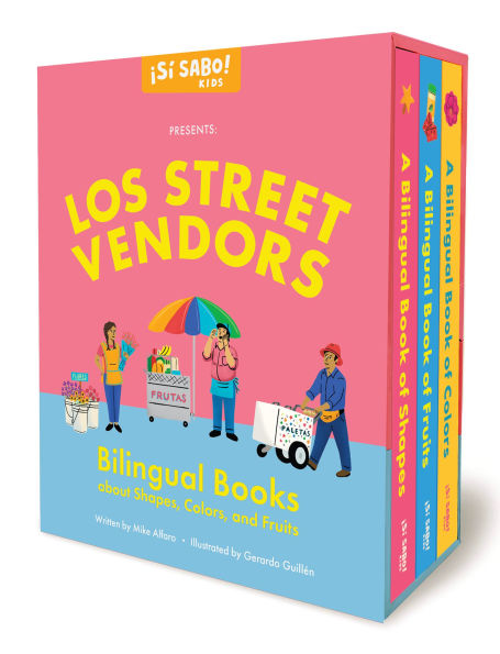 Los Street Vendors: A Collection of Bilingual Books about Shapes, Colors, and Fruits Inspired by Latin American Culture