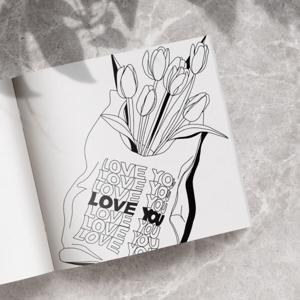 Love in Bloom: An Adult Coloring Book Featuring Romantic Floral Patterns and Frameable Wall Art