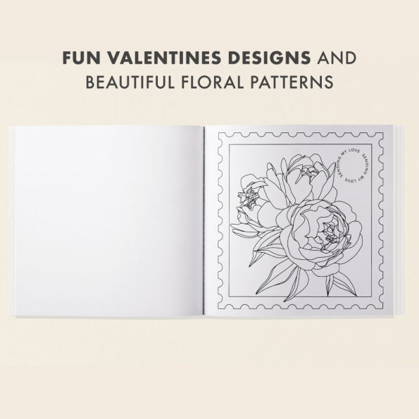 Love in Bloom: An Adult Coloring Book Featuring Romantic Floral Patterns and Frameable Wall Art