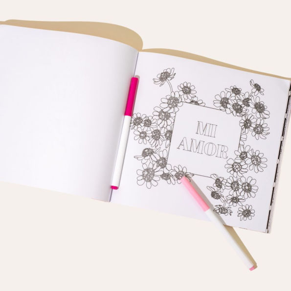 Love in Bloom: An Adult Coloring Book Featuring Romantic Floral Patterns and Frameable Wall Art