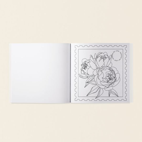 Love in Bloom: An Adult Coloring Book Featuring Romantic Floral Patterns and Frameable Wall Art