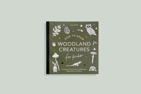 Mushrooms & Woodland Creatures: How to Draw Books for Kids with Woodland Creatures, Bugs, Plants, and Fungi