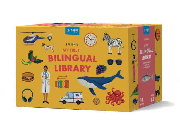 My First Bilingual Library: A Spanish-English Vocabulary Board Book Set of Colors, Numbers, Animals, ABCs, a nd More