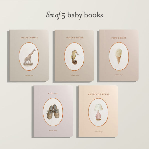 Our Little Library Vol. 2: A Foundational Language Vocabulary Board Book Set for Babies