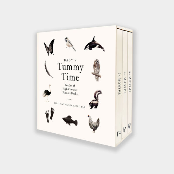 Baby's Tummy Time Book Box Set: A 3-Book Box Set of High-Contrast Art for Visual Stimulation at Tummy Time