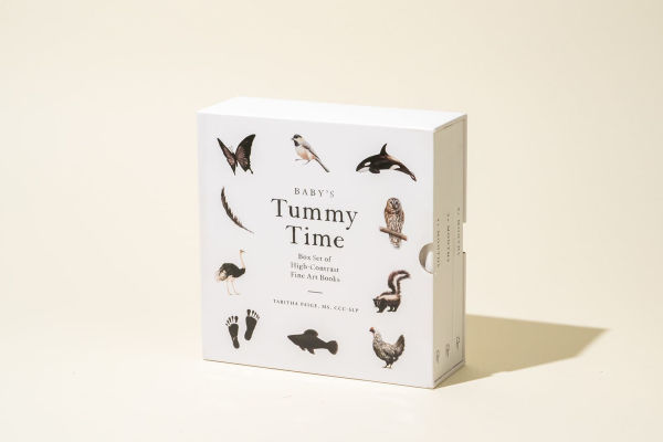 Baby's Tummy Time Book Box Set: A 3-Book Box Set of High-Contrast Art for Visual Stimulation at Tummy Time