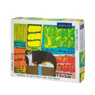 Title: Bodega Cat with Fruits and Vegetables