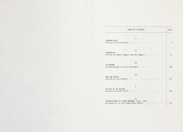 The Lighthouse Screenplay