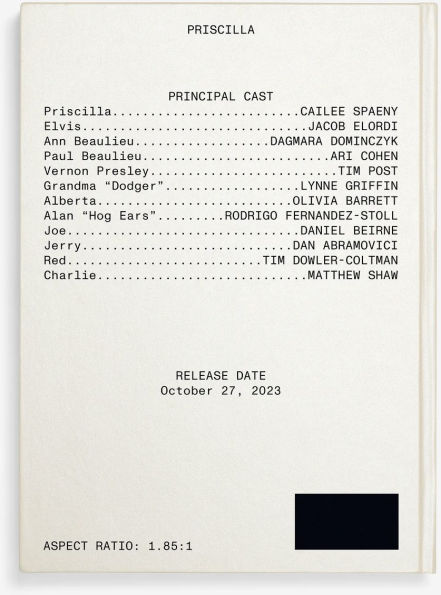 Priscilla Screenplay Book