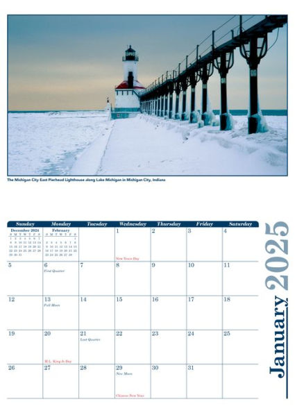 2025 Explore Indiana calendar