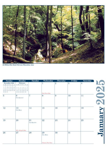 2025 Explore Iowa calendar