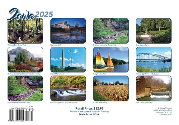 2025 Explore Iowa calendar