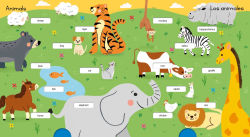 Alternative view 3 of My 100 First Spanish Words - Pull Tab - The World Around Me