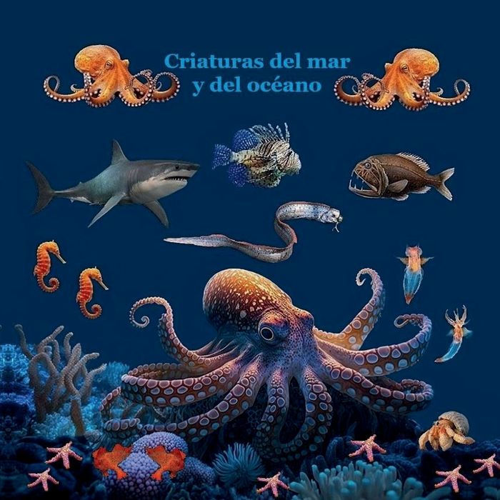 Criaturas del mar y del ocï¿½ano: Excelente manera para que los niï¿½os conozcan las criaturas de los mares y el ocï¿½ano