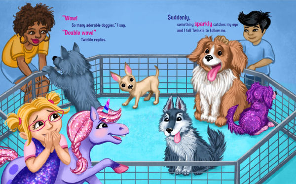Lucy and Her Unicorn Get a Sparkle Puppy