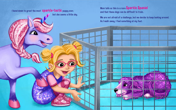 Lucy and Her Unicorn Get a Sparkle Puppy