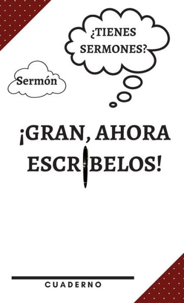 Tienes Sermones? Genial, Ahora Escribelos! Un cuaderno para recordar las cosas importantes!: Cuaderno para tomar apuntes de sermones Cuaderno rayado para jóvenes, adultos, asistentes a la iglesia 5.5 x 8.5