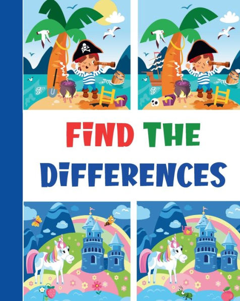 Find The Differences: 64 Pictures Puzzles For Kids/Educational & Fun Activity