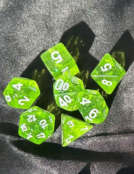 DCC RPG Dice: Greenstone Shards