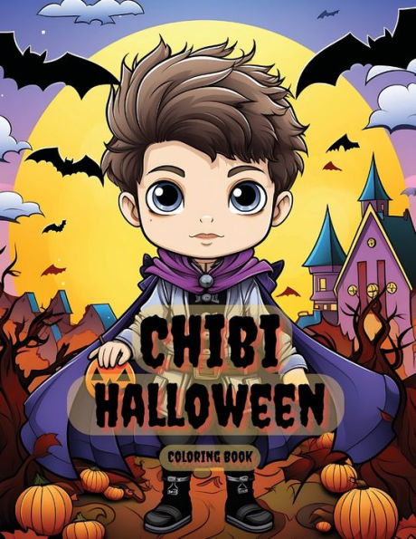 Chibi Halloween Coloring Book: Enter a World of Adorable Kawaii Halloween Characters: Pirates, Vampires, Zombies, Superheroes, Witches, and Much More t