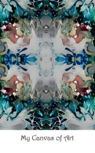 Title: My Canvas of Art - 6x9 - Burst of Blues and Greens: Your Personal Art Book, Author: Gwen Smuda