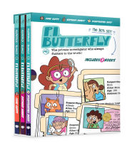 Title: P.I. Butterfly Box Set (Gone Guppy, Birthday Bandit, Disappearing Daisy) for Curious Kids Ages 6-11, Interactive Kids Mystery Early Graphic Novel Gift Box Set, Author: Karen Kilpatrick
