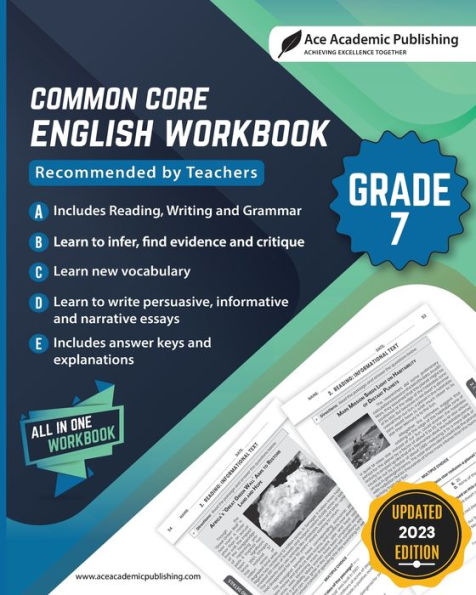 Common Core English Workbook: Grade 7