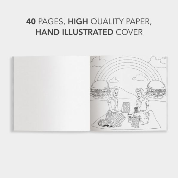 WhataWorld: A Whataburger Adult Coloring Book Featuring Frameable Wall Art