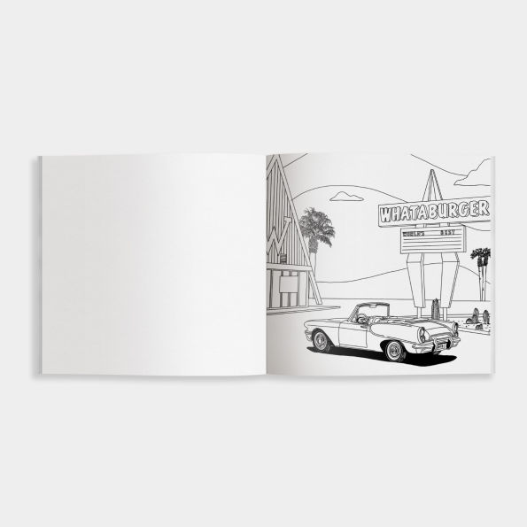 WhataWorld: A Whataburger Adult Coloring Book Featuring Frameable Wall Art