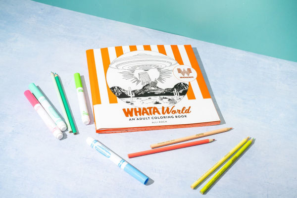 WhataWorld: A Whataburger Adult Coloring Book Featuring Frameable Wall Art