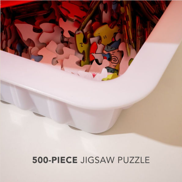 Whataburger Fancy Ketchup Puzzle: 500-Piece Puzzle in a Large Collectible Whataburger Dipping Sauce Container