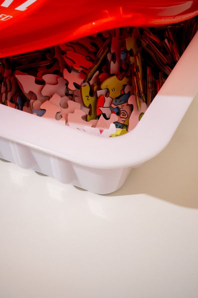 Whataburger Fancy Ketchup Puzzle: 500-Piece Puzzle in a Large Collectible Whataburger Dipping Sauce Container