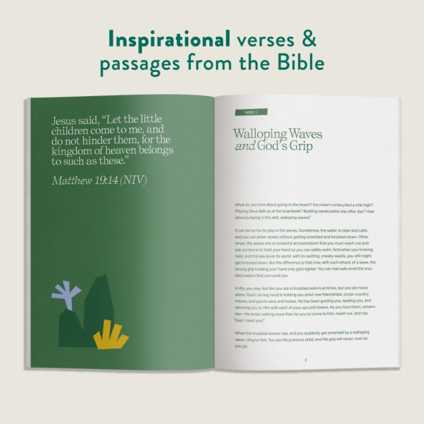 Growing with God: 52 Weeks of Bible Verses, Prayers, and Devotions