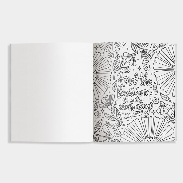 Embrace the Beauty: An Adult Coloring Book with Inspirational Quotes and Frameable Wall Art