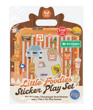 Title: Little Foodies Reusable Sticker Play Set: 30+ Reusable Whataburger Food Stickers and 2 Fold-Out Play & Go Scenes, Author: Blue Star Press