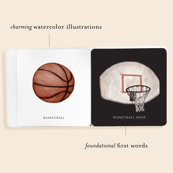 Baby's Tummy Time Sports: High-Contrast Fine Art for Visual Stimulation