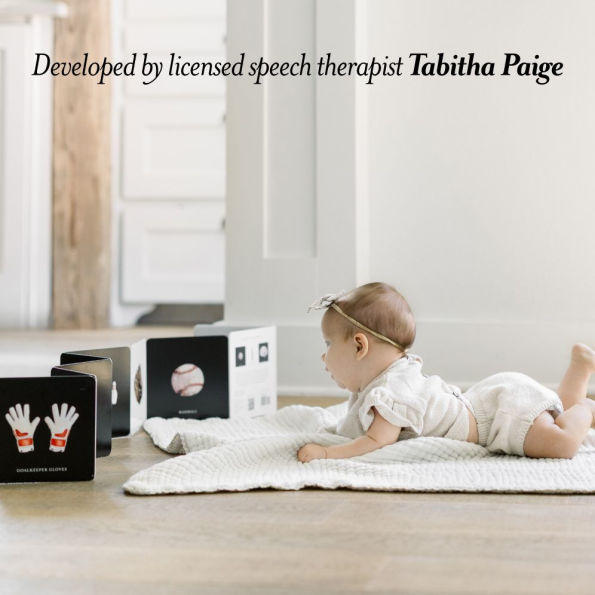 Baby's Tummy Time Sports: High-Contrast Fine Art for Visual Stimulation