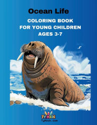 Title: Ocean Life Coloring Book: 50 Ocean Life Coloring Pages for Young Children, Author: Ty Hook